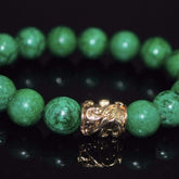 FBT - Green Turquoise Rose Gold Ascent Bracelets - FashionByTeresa